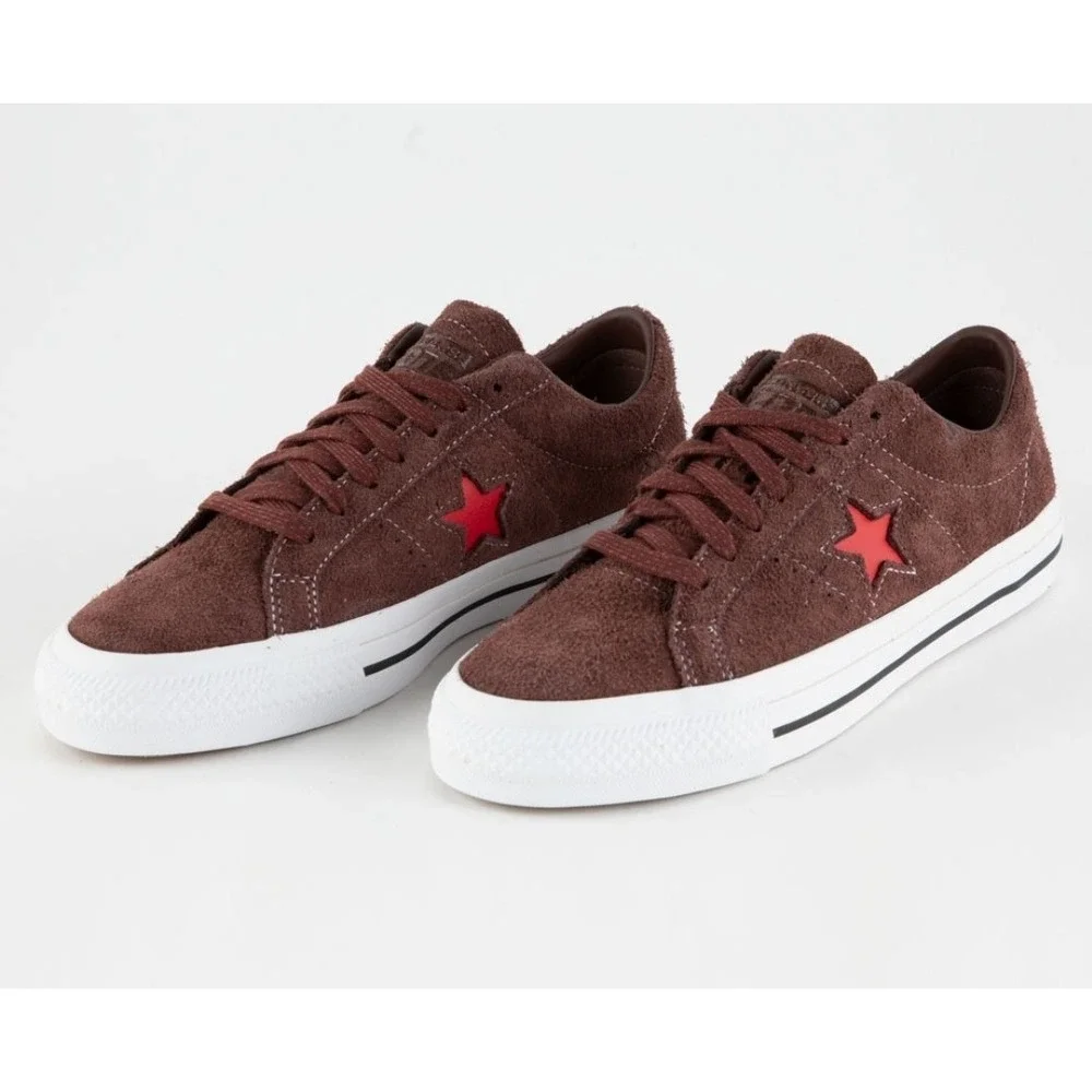 Converse One Star Pro Ox Eternal Earth Red White Skate Shoes 8.5 M/ 10 W‎